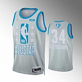 Bucks 34 Giannis Antetokounmpo Gray 2022 NBA All-Star Jordan Brand Swingman Jersey,baseball caps,new era cap wholesale,wholesale hats